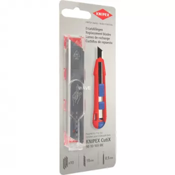 Cuchillo multiusos Knipex 90 10 165 E02 acero inoxidable 119 mm