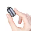 Cargador de Coche usams C38 30W — 1x USB-A + 1x USB-C Carga Rápida