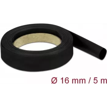 Tubo termorretráctil DeLOCK 18940 negro 5 m 1,6 cm