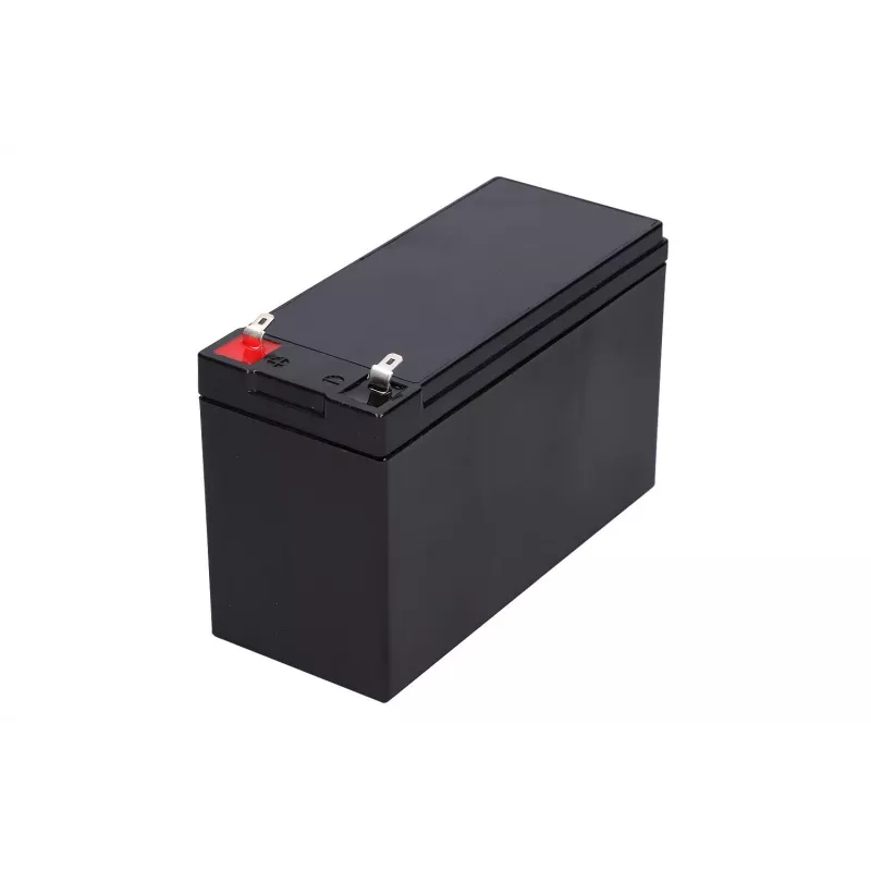 Batería para SAI Extralink AGM 12V 7,2Ah (7Ah) plomo-ácido sellada VRLA, sin mantenimiento, negro