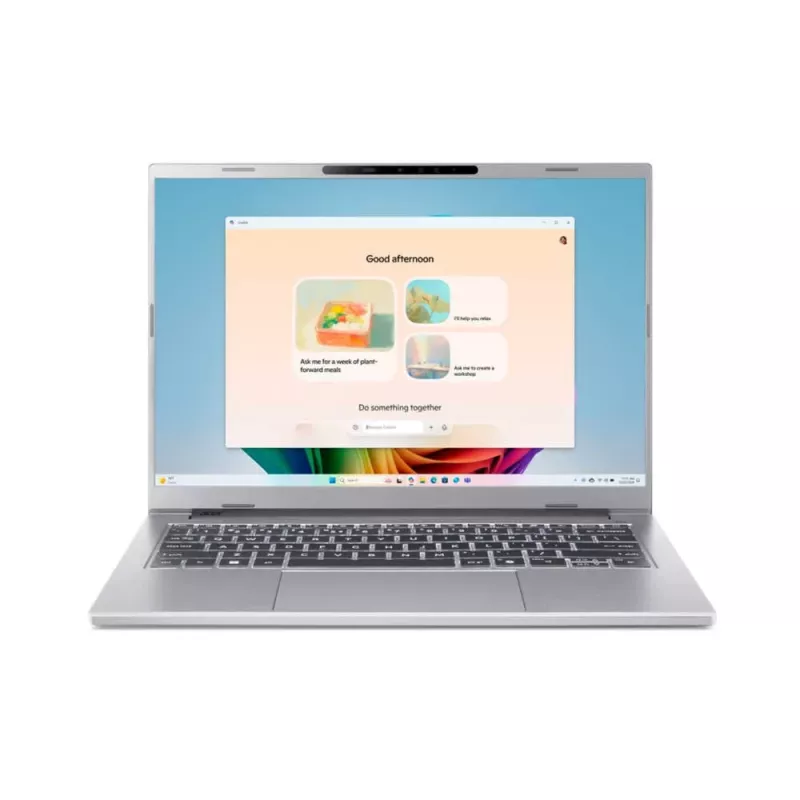 Portátil Acer Aspire 14 AI A14-53M-75DW — 14 inch WUXGA, Intel Core Ultra 7 258V, 32 GB LPDDR5x, 1 TB SSD, Intel Arc 140V, Windows 11 Home, plata