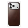 Funda para móvil Nomad Traditional Leather Case para iPhone 17 Pro, cuero-microfibra, compatible con 6,3 pulgadas (16 cm), marrón