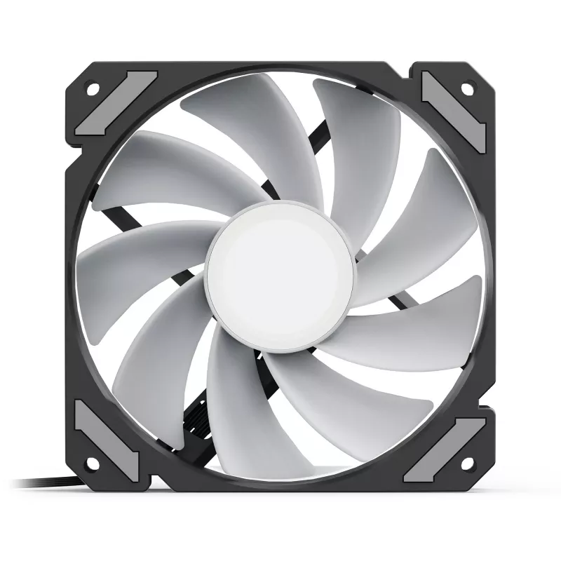 SHARKOON SHARK Mirror RGB PWM Reverse 120 mm ventilador de caja, 1500 RPM, negro
