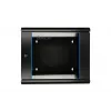 Extralink Caja rackmount 9U 600x600 AZH negro montada en pared, tipo oscilante