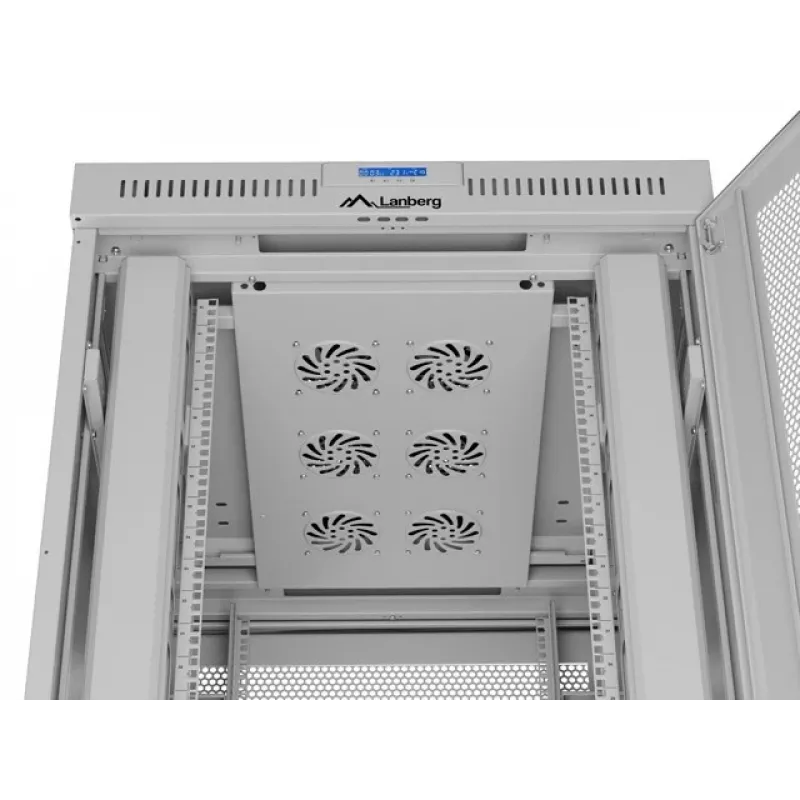 Carcasa rack de 19 pulgadas de pie LANBERG FF01-8042-23SL 42U, puertas perforadas