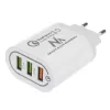 Cargador de pared MACLEAN MCE479W — cargador rápido USB de 3 puertos, 18W de potencia total