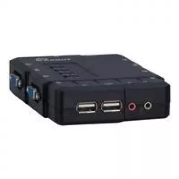Inter-Tech Argus KVM CS-41UA - Conmutador KVM/Audio - 4 x KVM/Audio - 1 usuario local - Sobremesa (88887167)