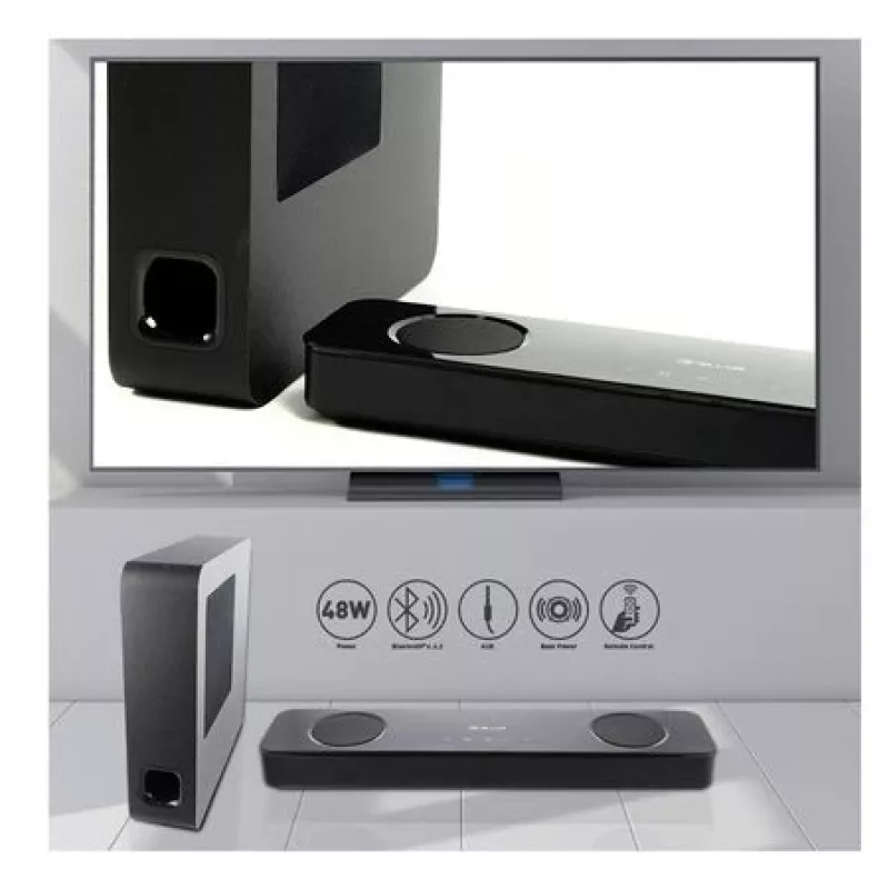 Barra de sonido, Tellur Bluetooth Barra de sonido 2.1, 60W