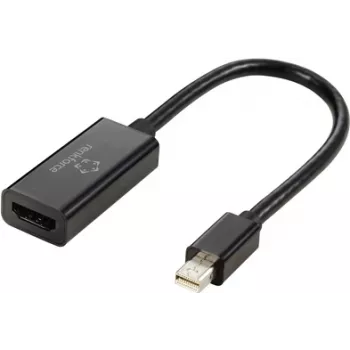 Renkforce Cable adaptador Mini-DisplayPort a HDMI-A hembra 0,55 m Negro RF-5947252 contactos dorados Cable DisplayPort (RF-5947252)