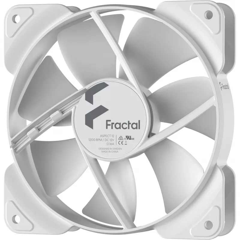Fractal Design Aspect 12 120mm Ventilador de caja Blanco