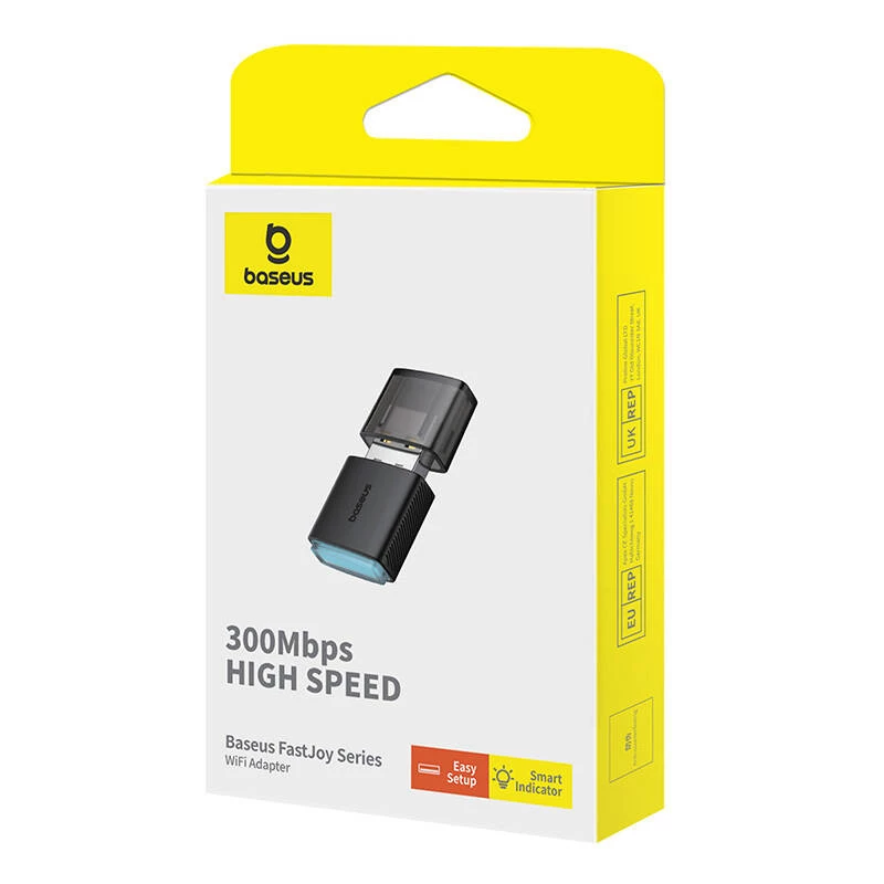 Adaptador WiFi Baseus FastJoy 300Mbps (negro)