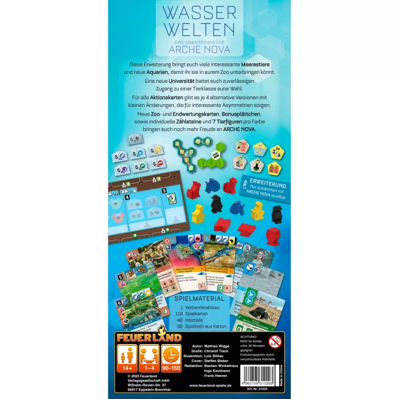 Arche Nova: Water Worlds, expansión de juego de mesa