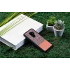 Funda para smartphone Man and Wood para Samsung Galaxy S9 Plus — cuadros marrones con borde negro