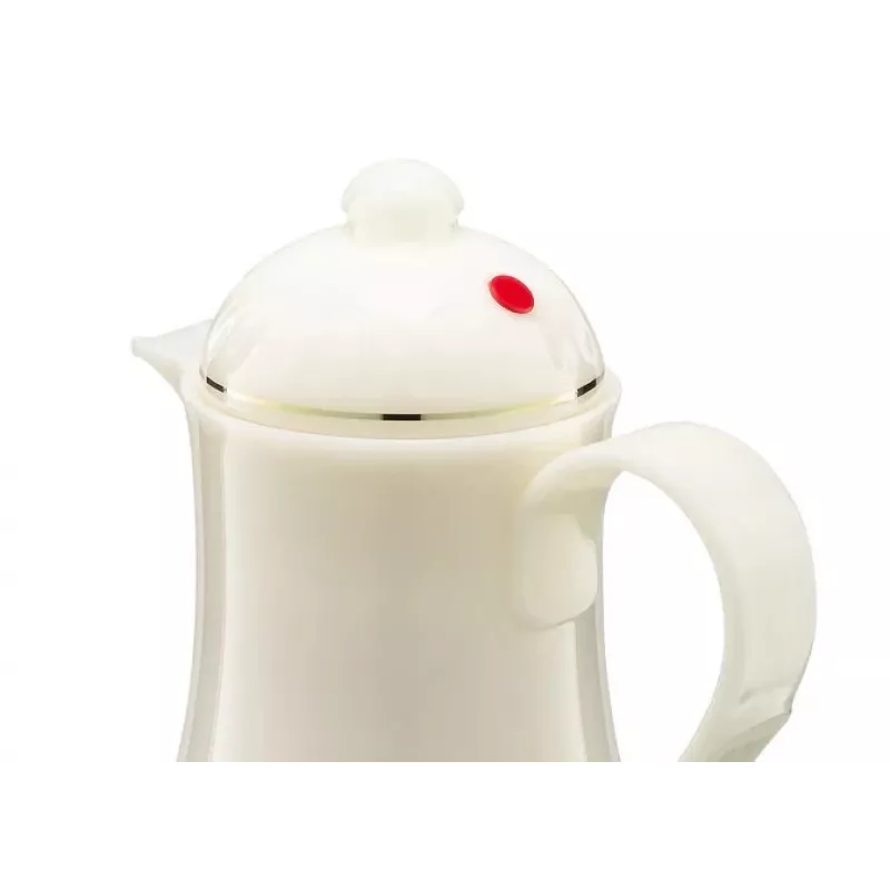 Termo ROTPUNKT serie 230 1 L, blanco (marfil) - recipiente isotérmico para bebidas