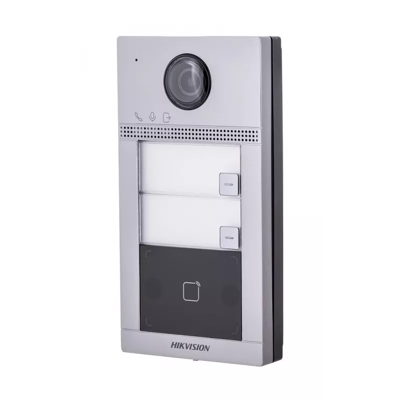 Portero automático con vídeo Hikvision DS-KV8213-WME1(C) 2 MP Gris IP65