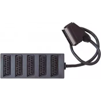 Caja conmutadora SCART ShiverPeaks 5 puertos con cable SCART de 0,4 m (modelo 22224021)