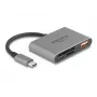 Lector de tarjetas USB-C Delock 91016 para tarjetas SD y microSD con puerto USB-A y USB-C PD