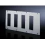 Rittal TS 8609.140 Placas de módulos para conectores de 16/24 polos, acero, gris