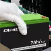 Batería AGM Qoltec 53076 | 12V | 7Ah | seguridad