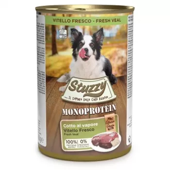 STUZZY Monoprotein ternera - Comida húmeda para perros - 400 g