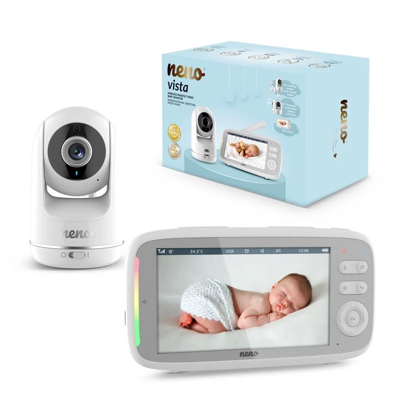 Neno Vista – videovigilante bebé giratorio con receptor inalámbrico