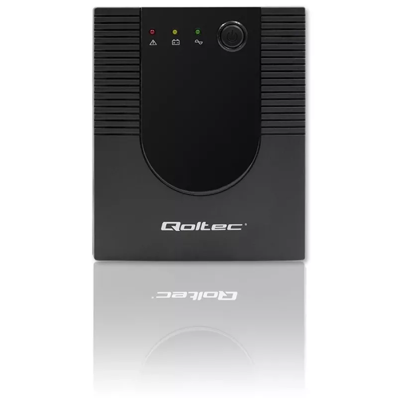 Qoltec Monolith 53775 SAI Line-Interactive, 1200 VA (1,2 kVA) / 720 W, AVR, 4 tomas AC, negro