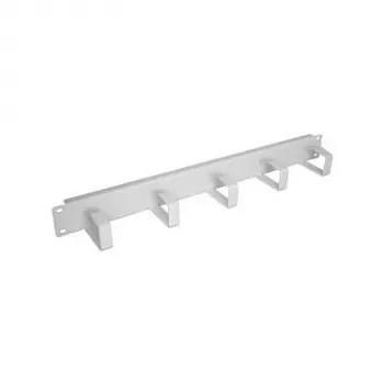 EFB-Elektronik 48,30cm (19) 1HE Panel de gestión de cables, 5 soportes, acero RAL7035 Fabricante: EFB Elektronik (699995.1)