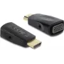 Adaptador DELOCK HDMI a VGA con cable de audio de 3,5 mm y de alimentación USB — Modelo 61082