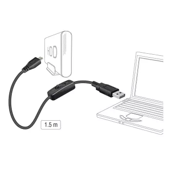 Cable USB DeLOCK 84803 USB 2.0 1,5 m USB A Micro-USB B negro