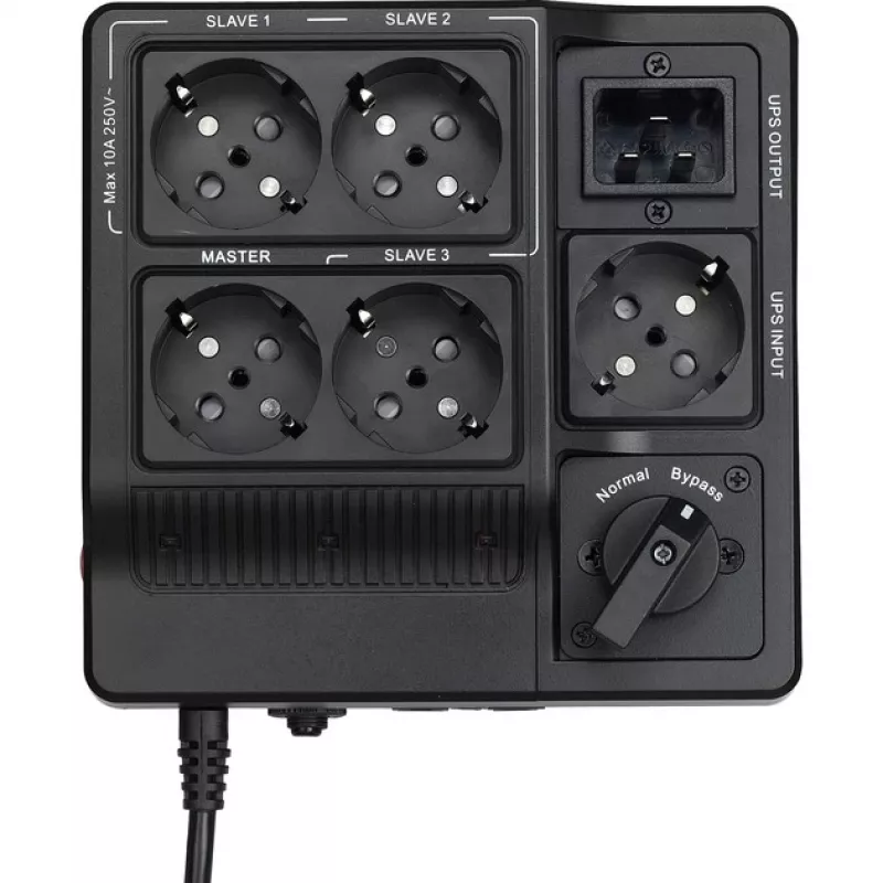 Bluewalker PowerWalker MBS - regleta de alimentación - corriente alterna 208/220/230/240 V - entrada IEC 60320 C20 - tomas de salida: 4 - negro