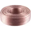 Cable de altavoz ShiverPeaks 06-151011, 0,75 mm² (24×0,2) CCA, transparente, 25 m