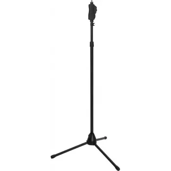 Pie de micrófono Omnitronic MS-3 con varilla, negro