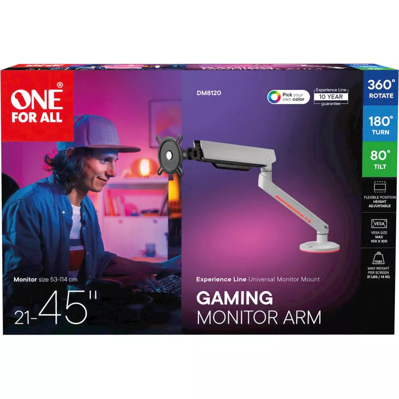 One For All DM8120 Experience-line Set de montaje VESA pantalla LCD 21-45 RGB