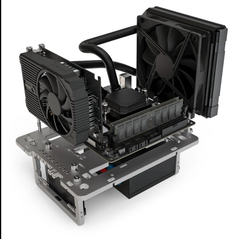 Streacom Benchtable BC1 Mini V2 Titan — banco de pruebas compacto con compatibilidad ATX