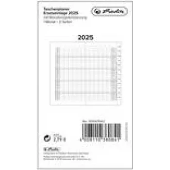 Agenda de bolsillo Herlitz 50047642 32 páginas negro blanco