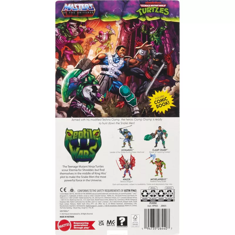 Figura de acción MATTEL MotU Origins Clamp Champ JBN05 — pieza de colección, figura individual