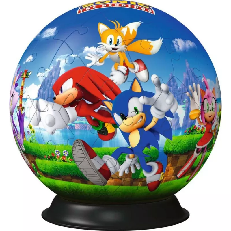 Puzle 3D bola Ravensburger Sonic the Hedgehog, 72 piezas, modelo 11592
