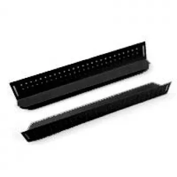 Triton RAB-NL-X01-X1 Raíles para cargas pesadas 380 mm para profundidad de armario de 600 mm, negro