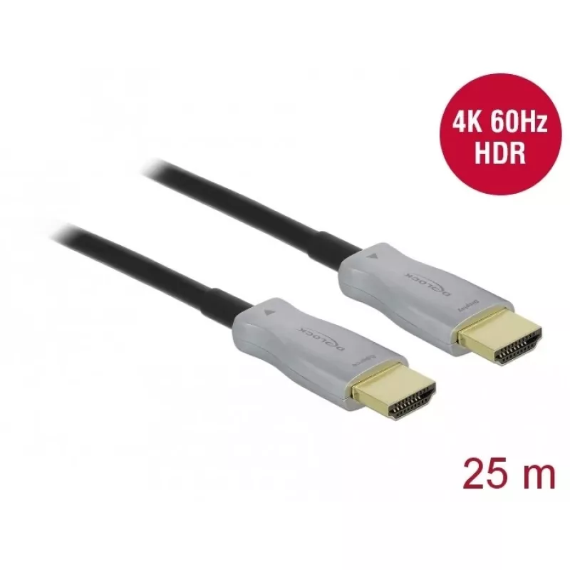Cable óptico activo HDMI 4K 60 Hz 25 m DeLOCK 85016