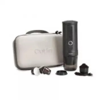 Set cafetera portátil Outin Nano 7500mAh (gris) + funda protectora
