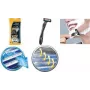 Maquinilla de afeitar desechable BIC FLEX diseño de cartucho de 4 cuchillas, maquinilla desechable, modelo 8896951