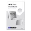 Filtro de privacidad Qoltec 51050 para pantalla (13,3 pulgadas) (11,59 pulgadas, 16:9), lámina protectora para portátil