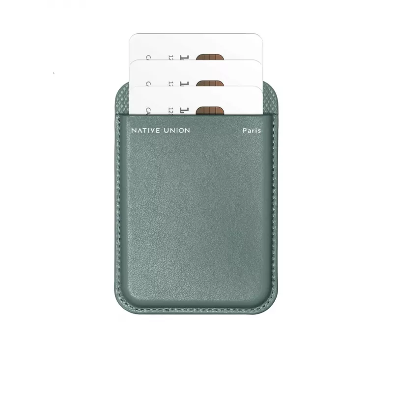 Funda cartera native union (Re)Classic verde compatible con iPhone 15/15 Pro/15 Plus/15 Pro Max, iPhone 14/14 Pro/14 Plus/14 Pro Max, iPhone 13/13 Pro