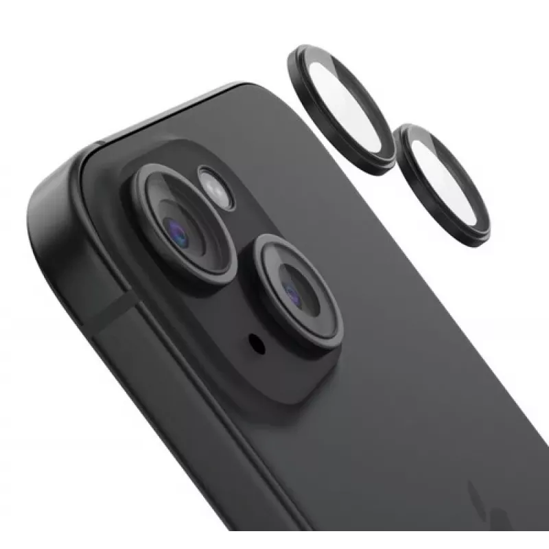 Protector de lente de cámara de vidrio templado, Belkin OVA179HQBK, para iPhone 15 y iPhone 15 Plus – pack de 2