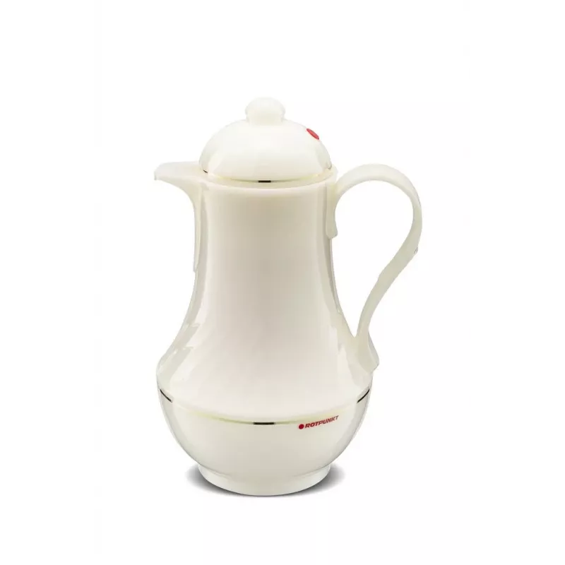Termo ROTPUNKT serie 230 1 L, blanco (marfil) - recipiente isotérmico para bebidas