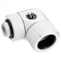 Bitspower BP-DWE90RMLA16 Advanced Multi-Link conector adaptador de 90°, G1/4 macho a tubo rígido de 16 mm de diámetro exterior, giratorio, blanco