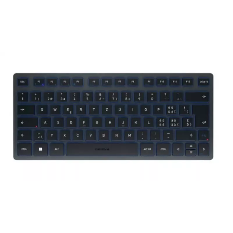 Teclado Bluetooth CHERRY KW 7100 MINI BT QWERTZ suizo azul inalámbrico