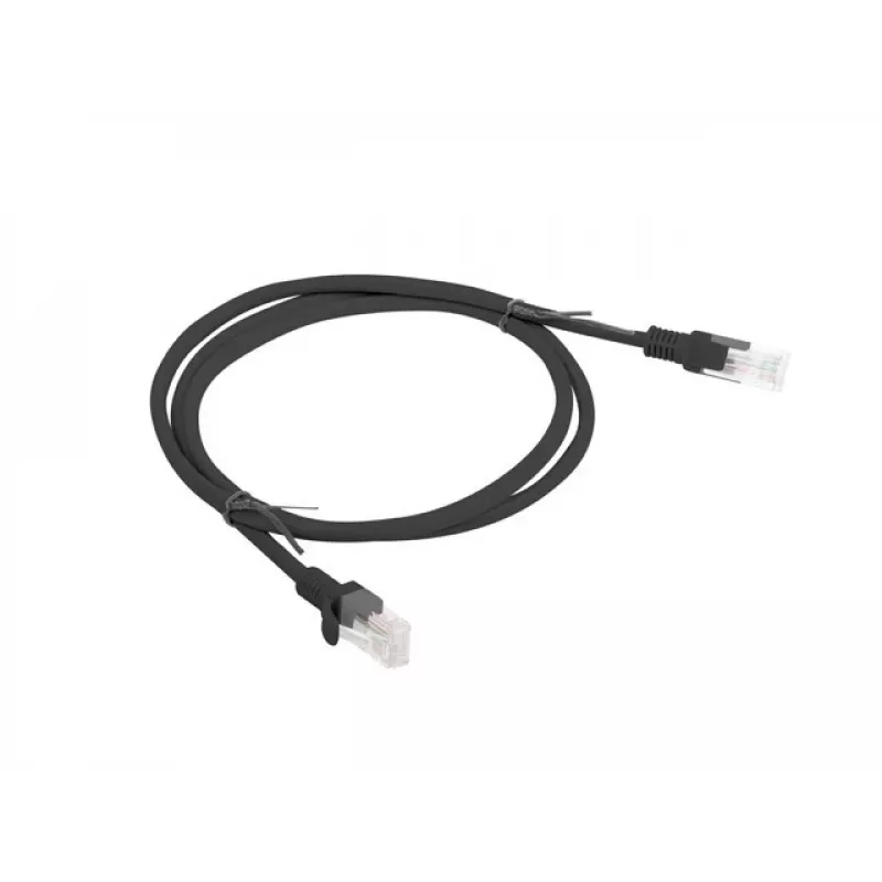 Cable de red LANBERG PCU6-10CC-0100-BK RJ-45 Cat6 1 m Negro U/UTP