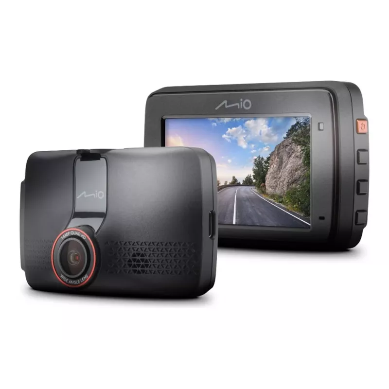 Dashcam MIO MiVue 802 cámara para coche, 2560×1440 QHD 140° 60fps, pantalla de 2,7 pulgadas, batería/USB, microSD hasta 128 GB, G-Shock, detección de colisiones