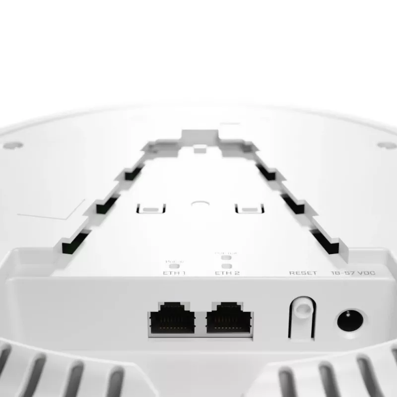 Punto de acceso MikroTik cAP ax montaje en techo Wi‑Fi 6 dual‑band 2.4 GHz/5 GHz, 1774 Mbps, 2x RJ45, IP20, RouterOS